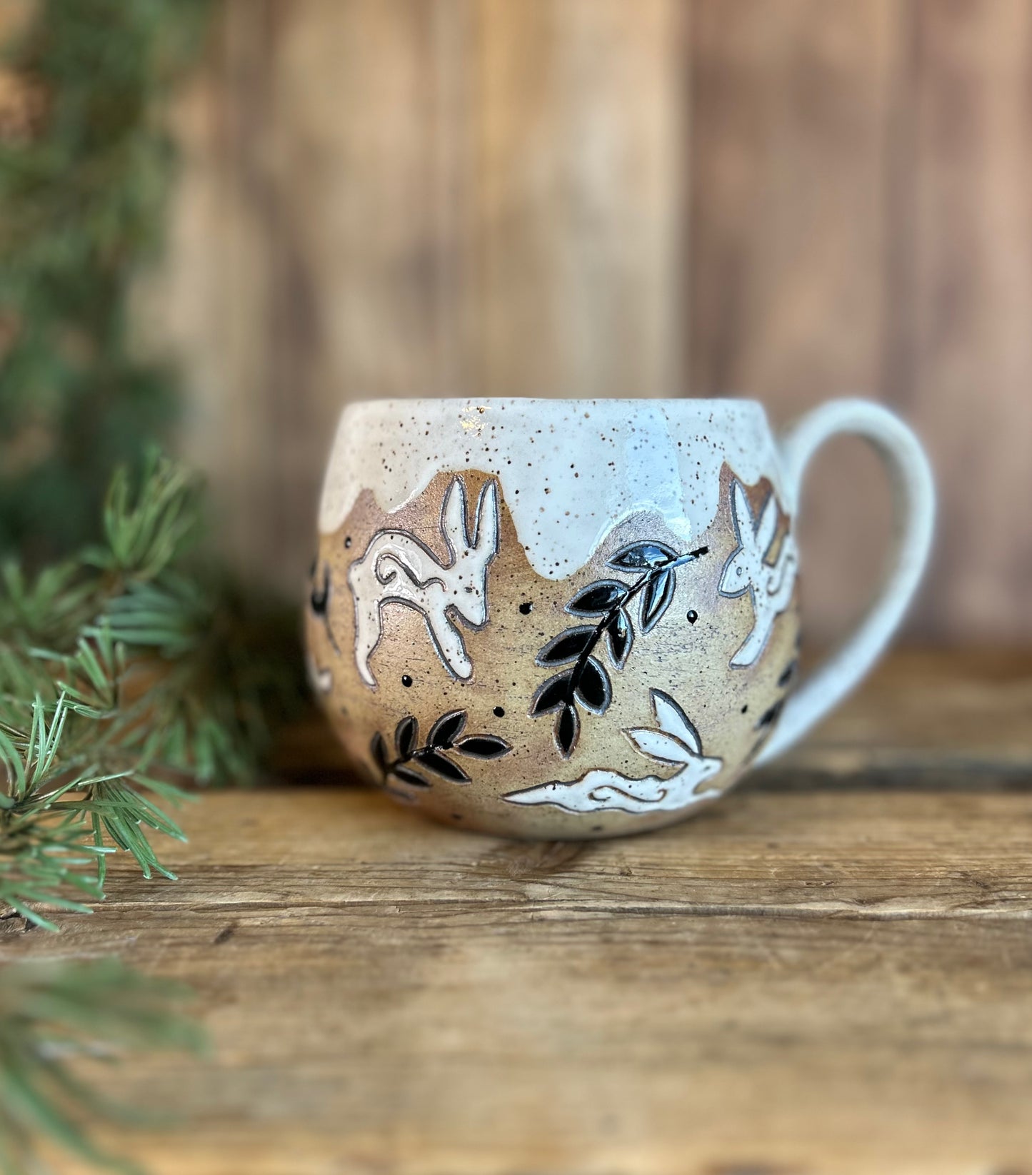 Rustic Rabbit Mug # 2