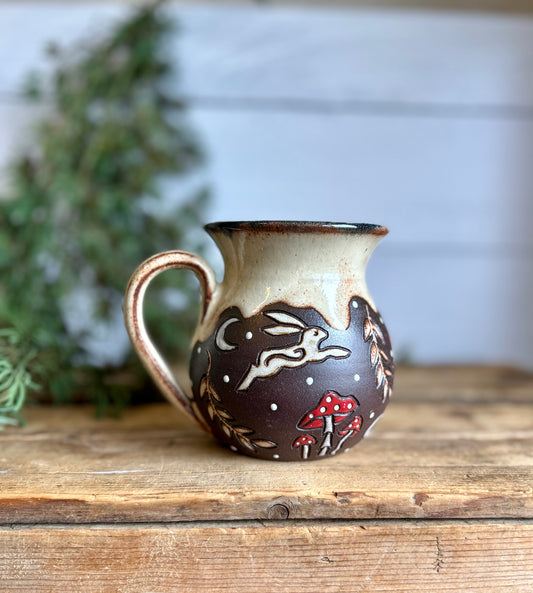 Rabbit Pattern Mug , Pre order