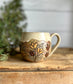 Rustic flower mug
