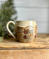Rustic flower mug